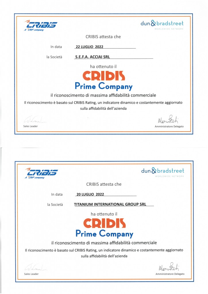 CRIBIS PRIME COMPANY 2022